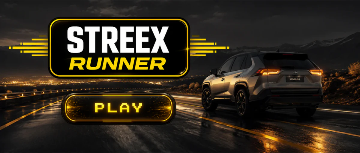 STREEX Runner. Play the challenge.